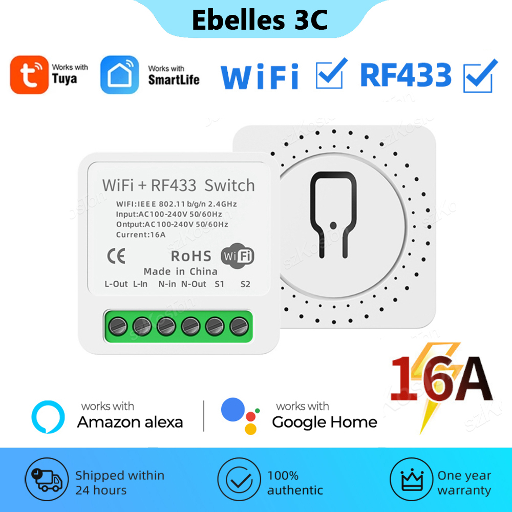 Smart Light Switch Wifi - RF433 WiFi interruptor inteligente 2 en