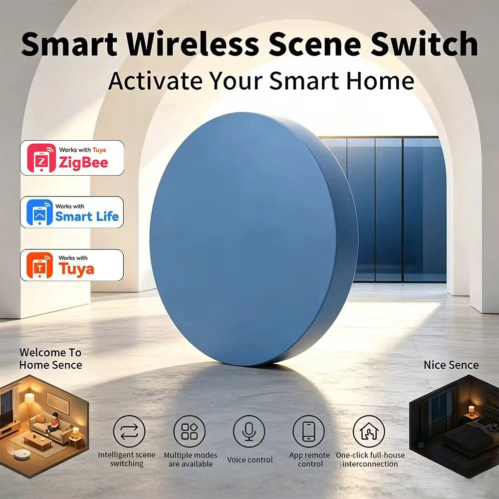 Smart Home Automation Kit - Botón de escena inteligente Zigbee compatible