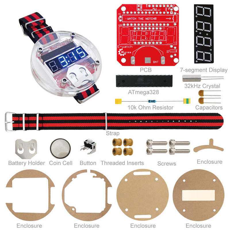 Kit LED de un solo Chip, reloj - Microcontroller Kit reseña y precio