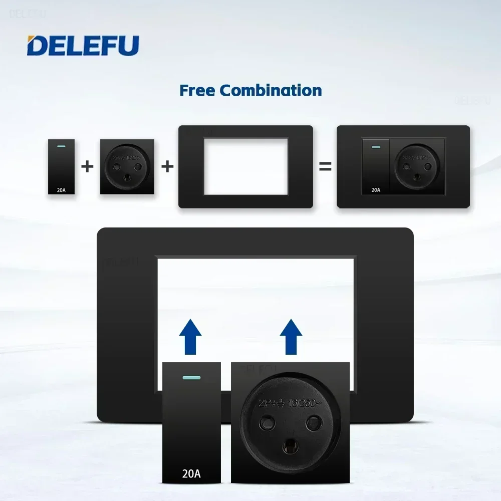 DELEFU negro retardante PC Isr - Smart Light Switch Wifi reseña y precio
