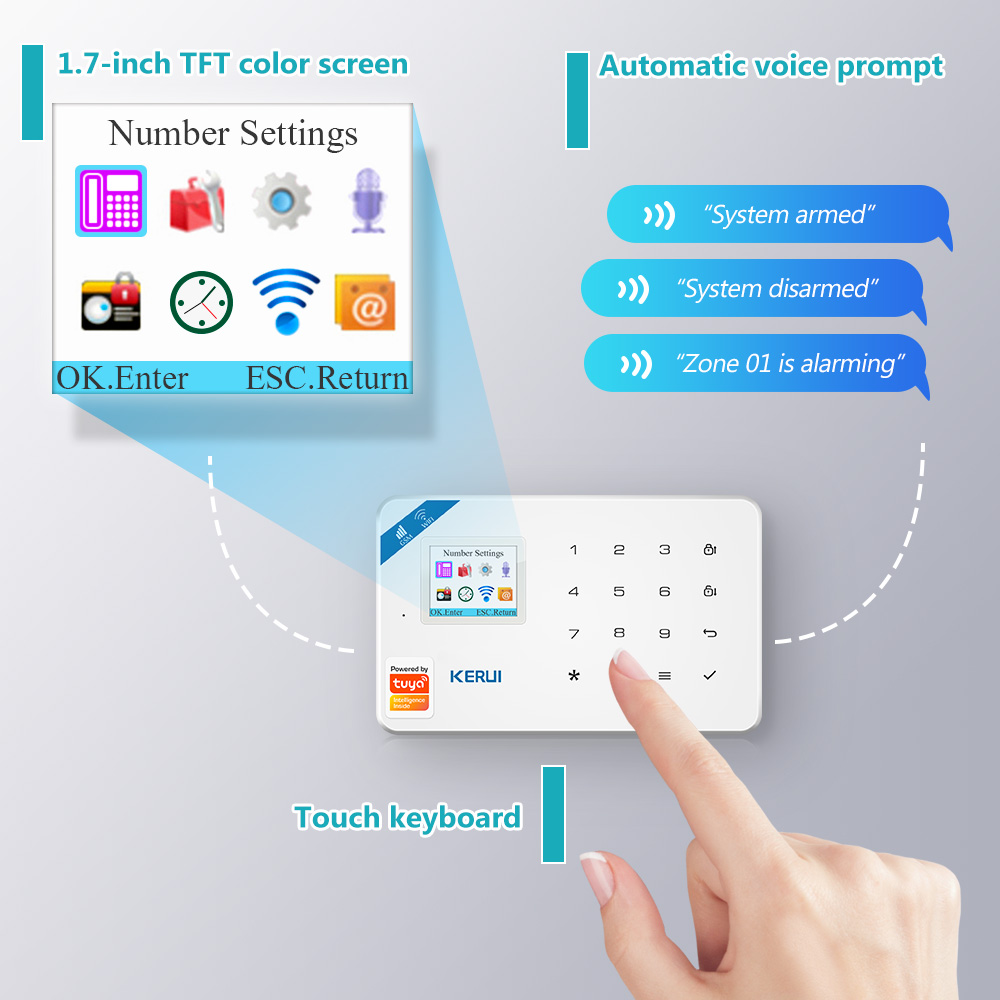 KERUI W181 Panel de sistema de - Smart Home Automation Kit reseña y precio