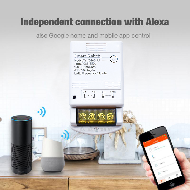 Wifi 30A 6600W 4000W Tuya módu - Smart Home Automation Kit reseña y precio