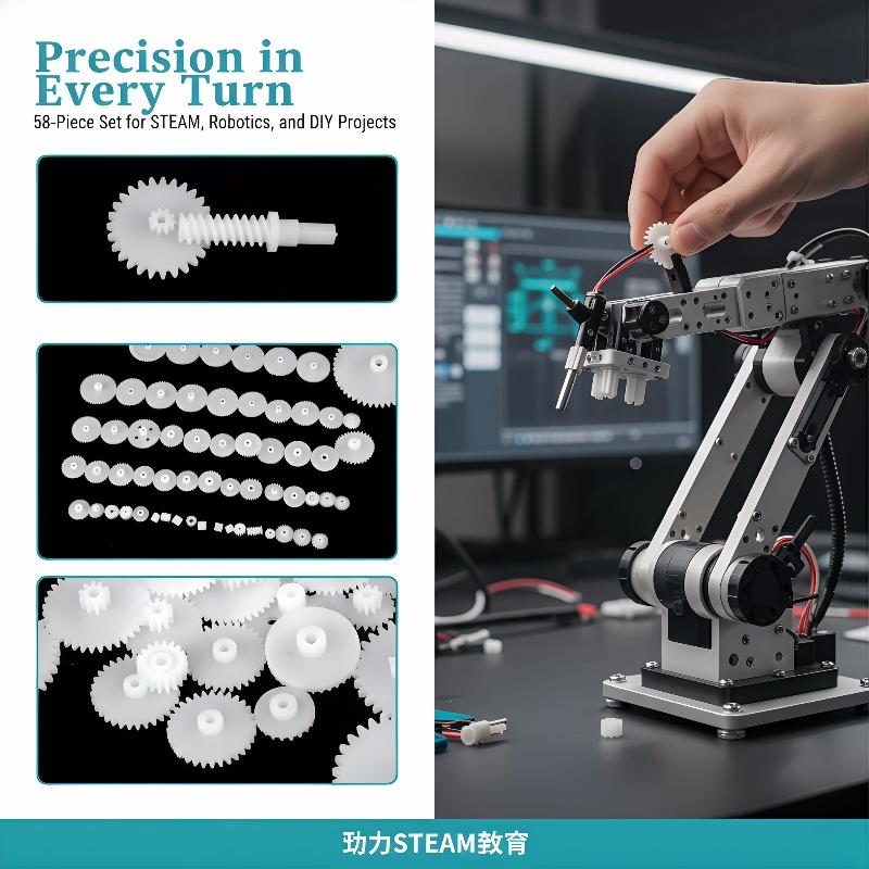 Kit de Engranajes de Plástico  - Stem Robotics Kit reseña y precio
