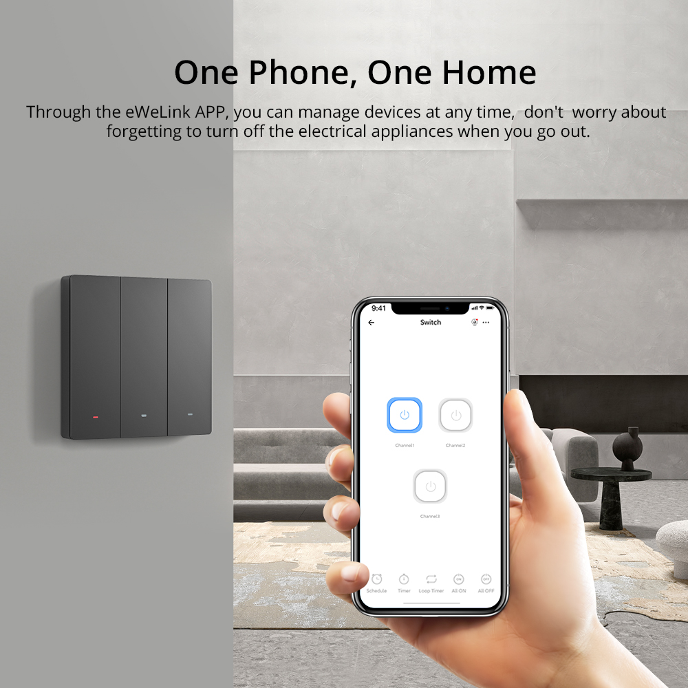 Interruptor de pared inteligen - Smart Light Switch Wifi reseña y precio