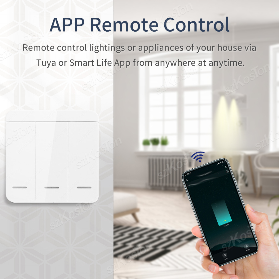 RF433 WiFi interruptor intelig - Smart Light Switch Wifi reseña y precio