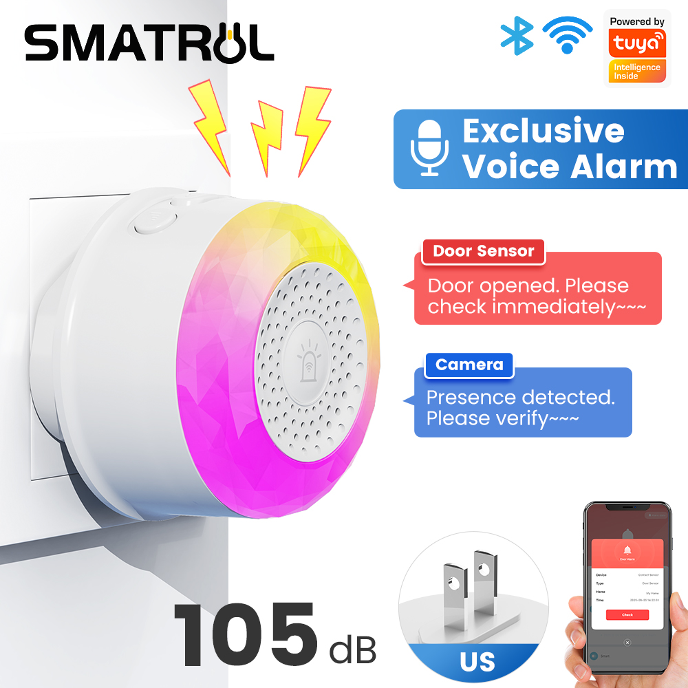 Sensor de Alarma de Sonido y L - Wifi Smart Plug reseña y precio
