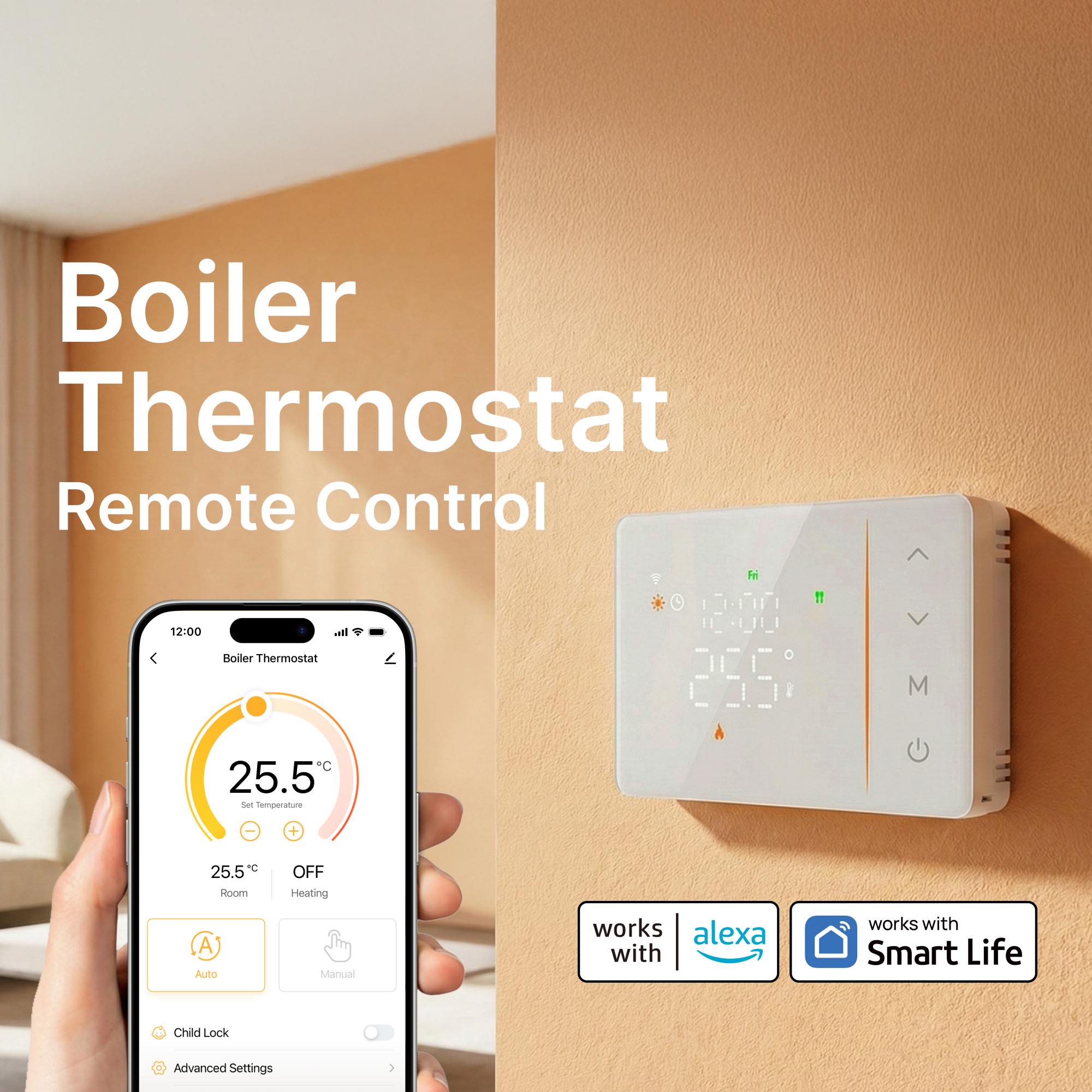 Termostato inteligente Tuya co - Wifi Thermostat reseña y precio